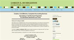 Desktop Screenshot of huddlestoncpa.com