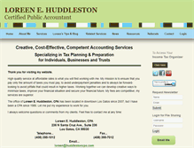 Tablet Screenshot of huddlestoncpa.com